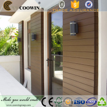 Exterior plastic laminate wood wall coverings